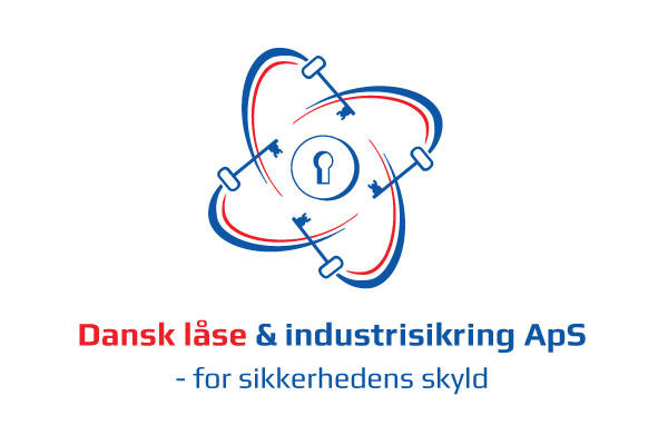 Dansk laaseservice logo design