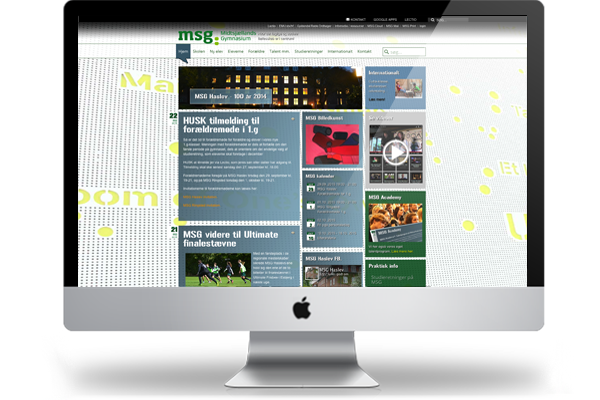 Midtsjællands Gymnasium webdesign