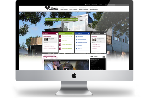 Slagelse Gymnasium responsivt webdesign