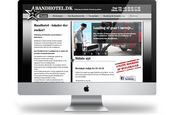 Bandhotel webdesign