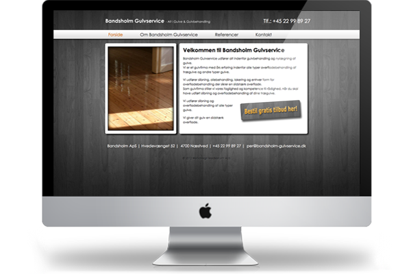 bandsholm gulvservice webdesign