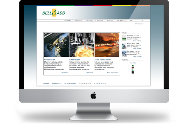 belladd.dk webdesign