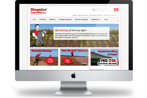 Slagelse tagmaling webdesign