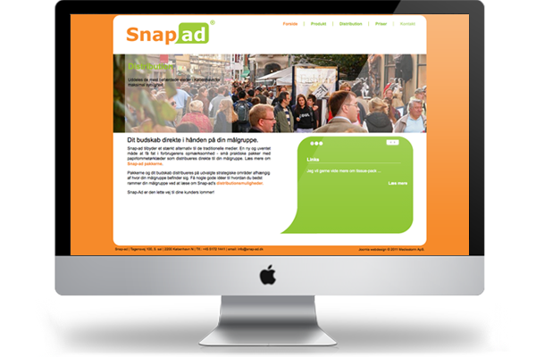 Snap-ad webdesign